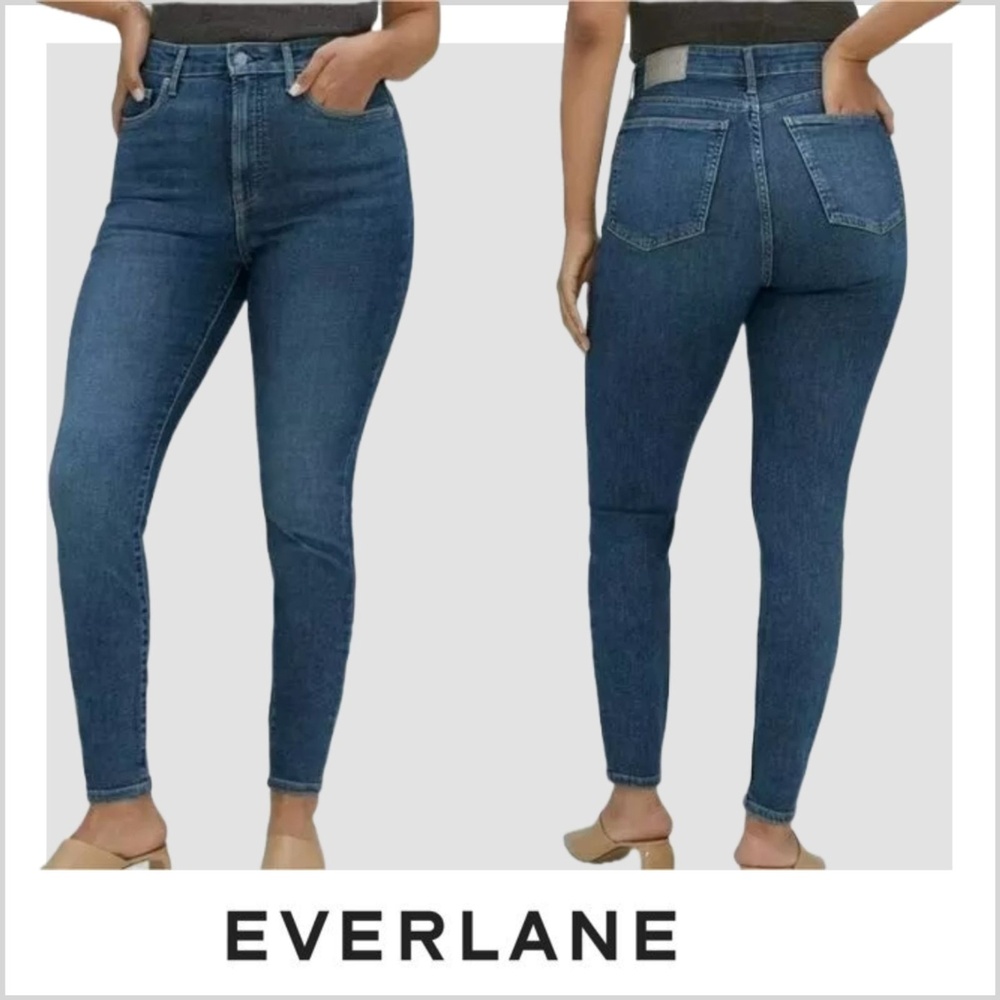 women's Everlane The curvy High rise skinny jeans | blue | Sz:‎ 28
